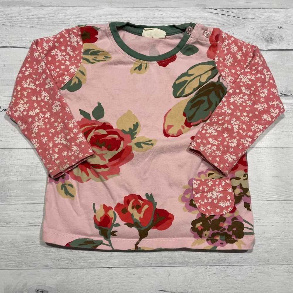 Mini boden girls‎ floal shirt 1.5-2